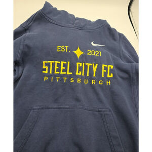 Steel City Pittsburgh FC Nike Boy's Navy Blue Hoodie - Large (Read Description)